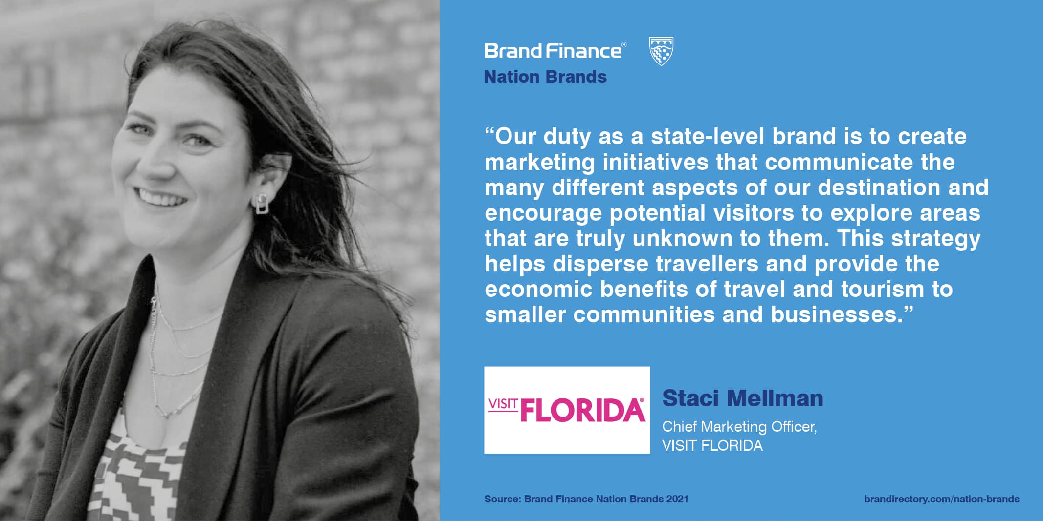 Staci Mellman, CMO, VISIT FLORIDA quote performance-driven marketing and communications strategy