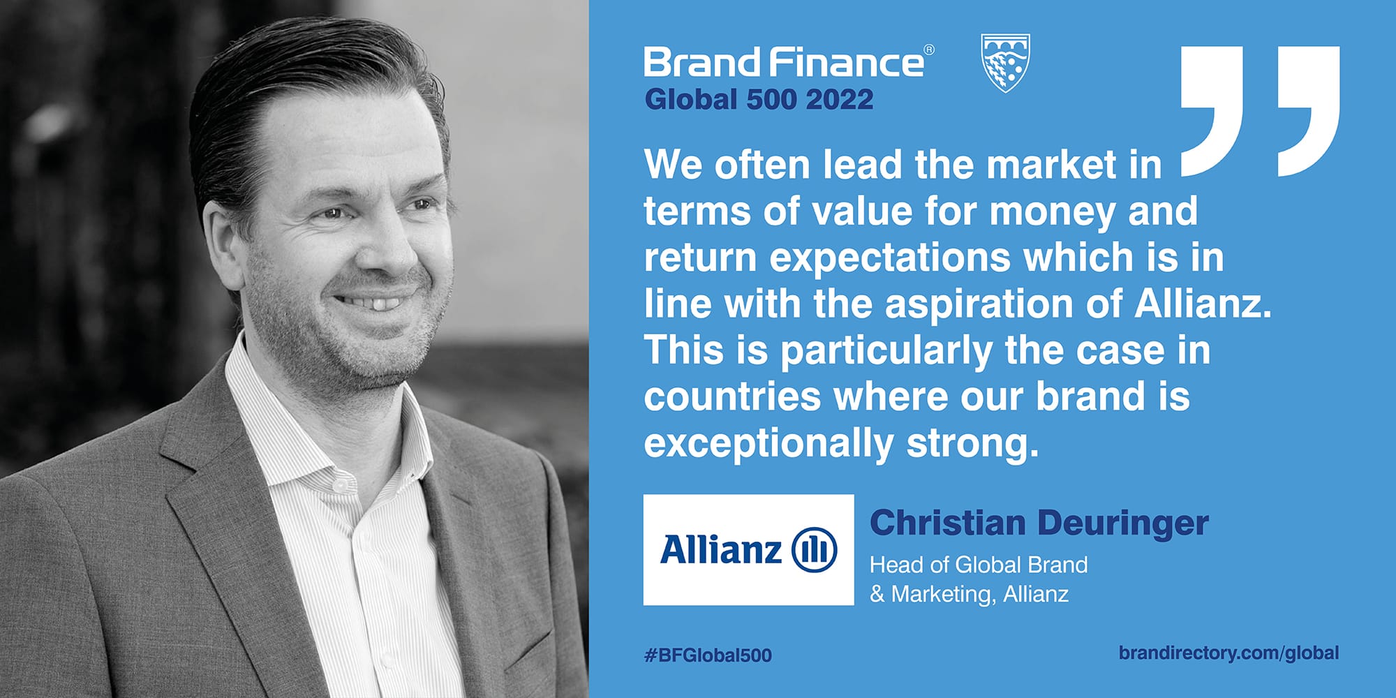 Christian Deuringer, Head of Global Brand & Marketing, Allianz
