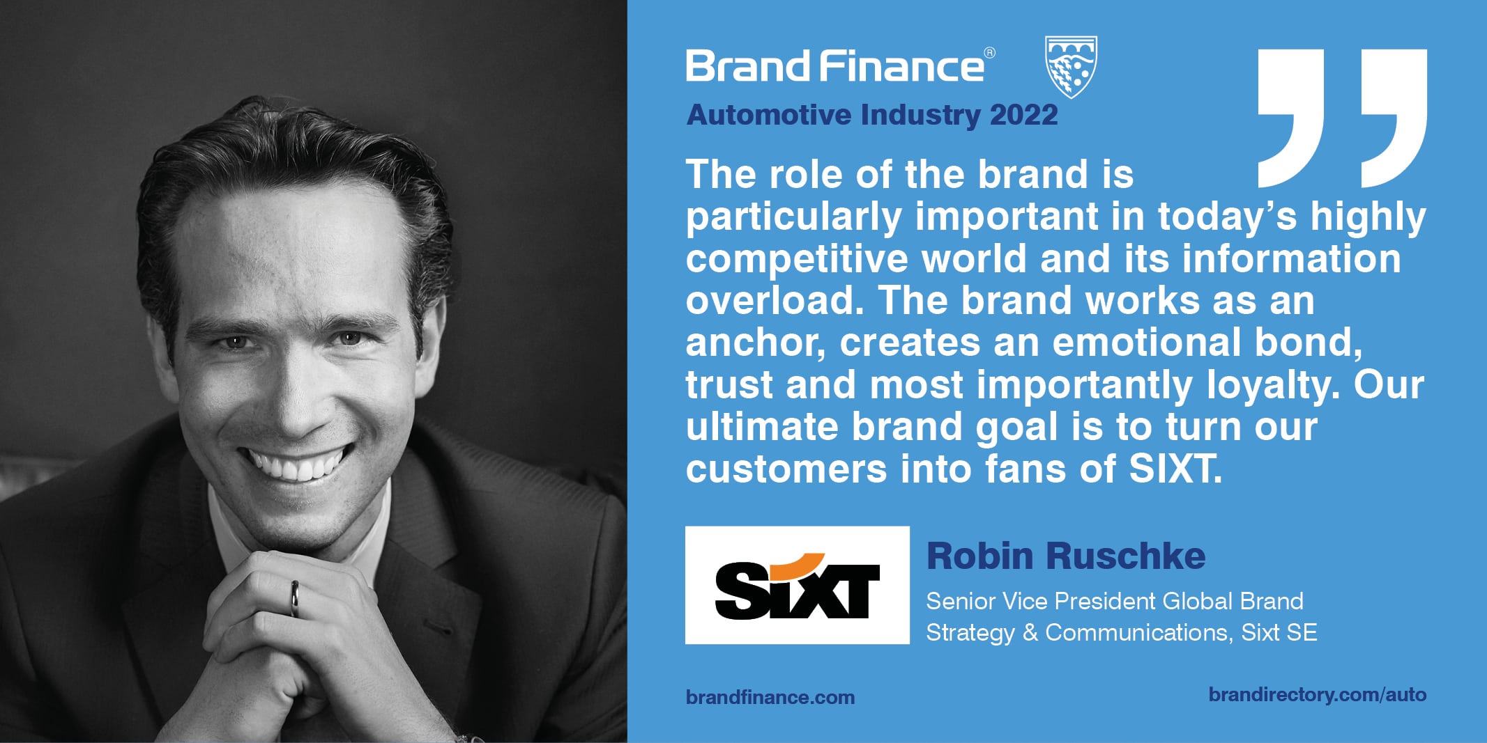 Robin Ruschke, Senior Vice President Global Brand Strategy & Communications, SIXT