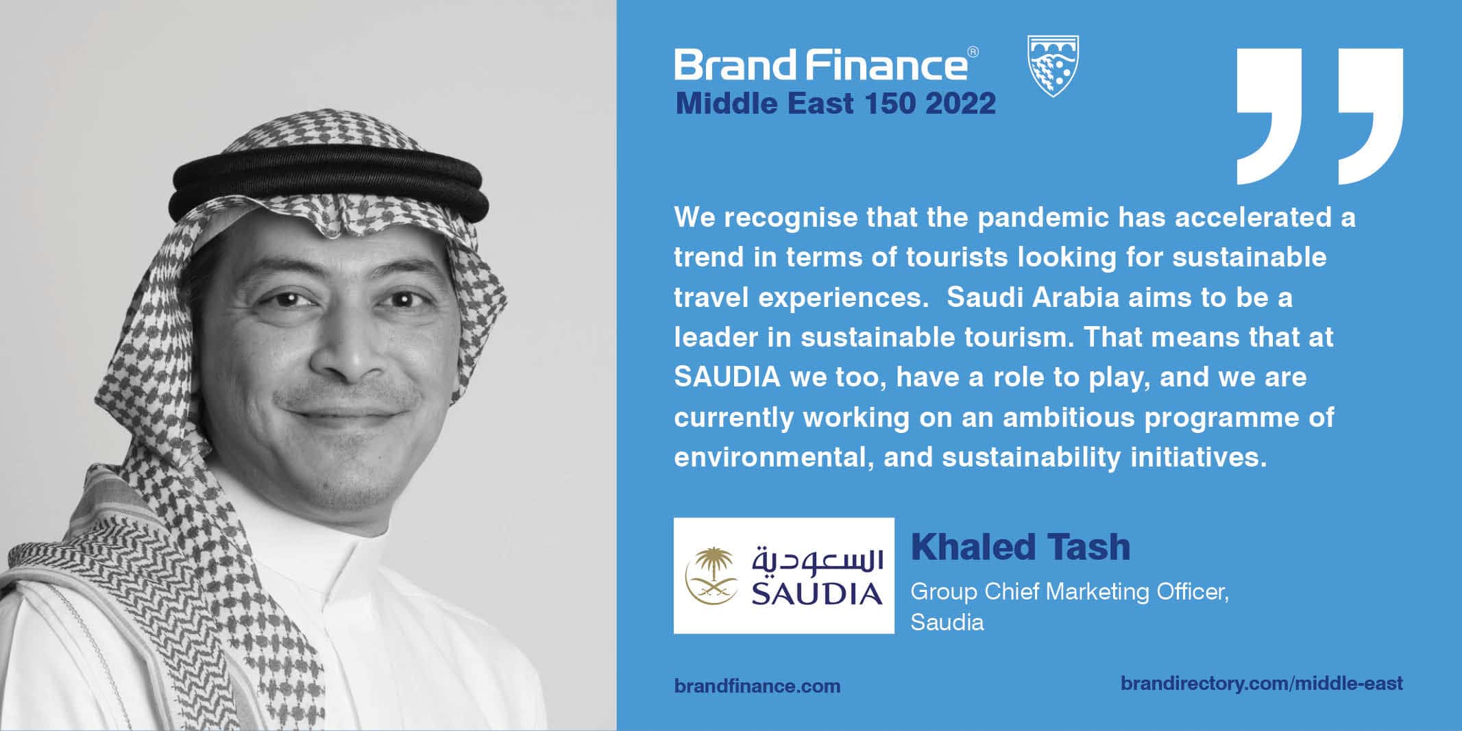 Khaled Tash, Group Chief Marketing Officer, SAUDIA