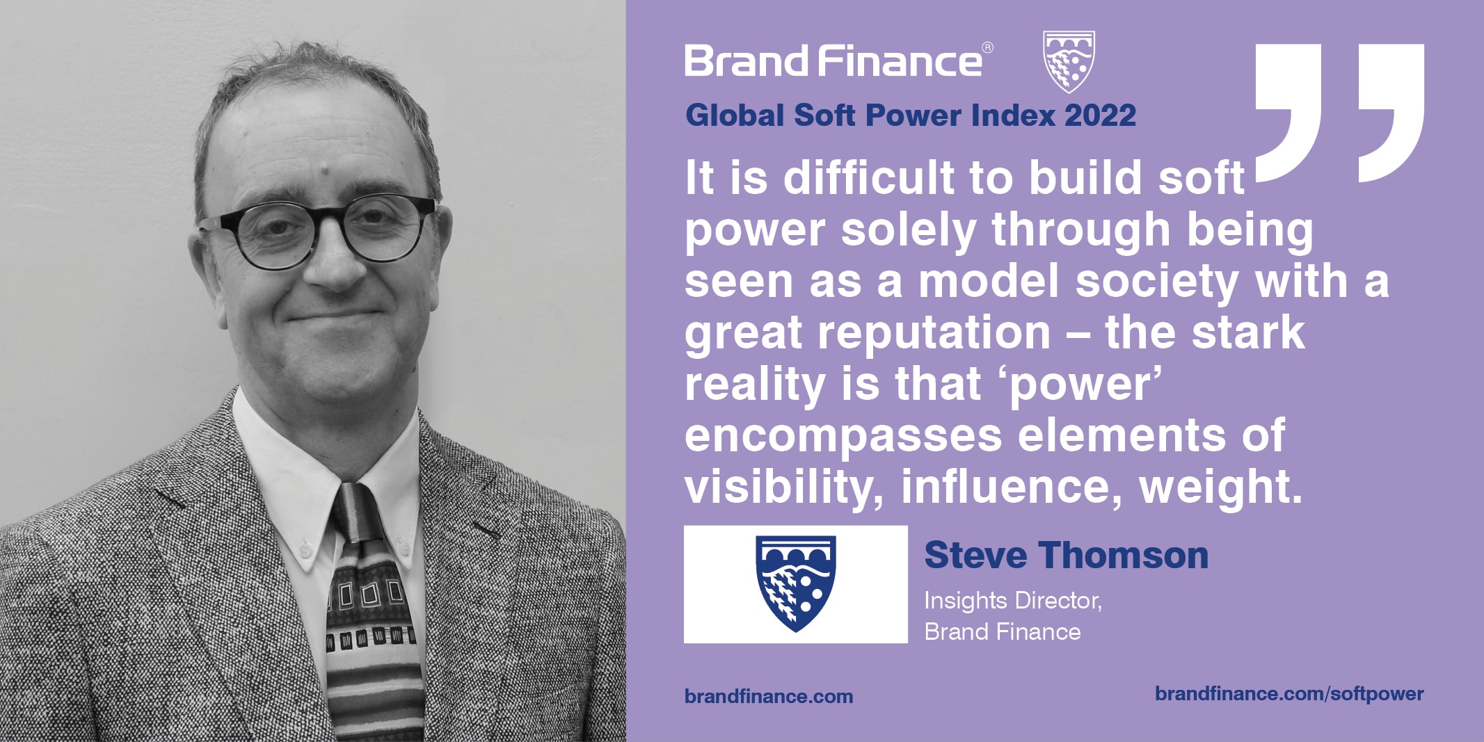Steve Thomson, Insights Director, Brand Finance