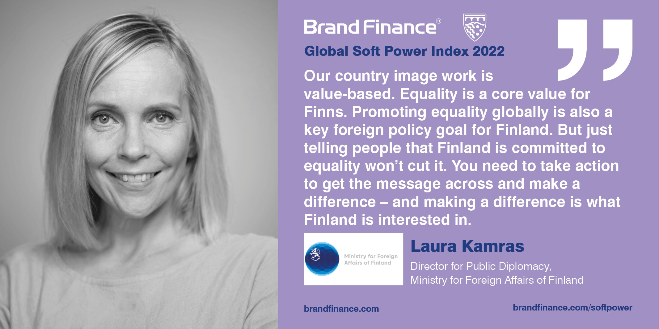 Laura Kamras, Director for Public Diplomacy, Ministry for Foreign Affairs of Finland 