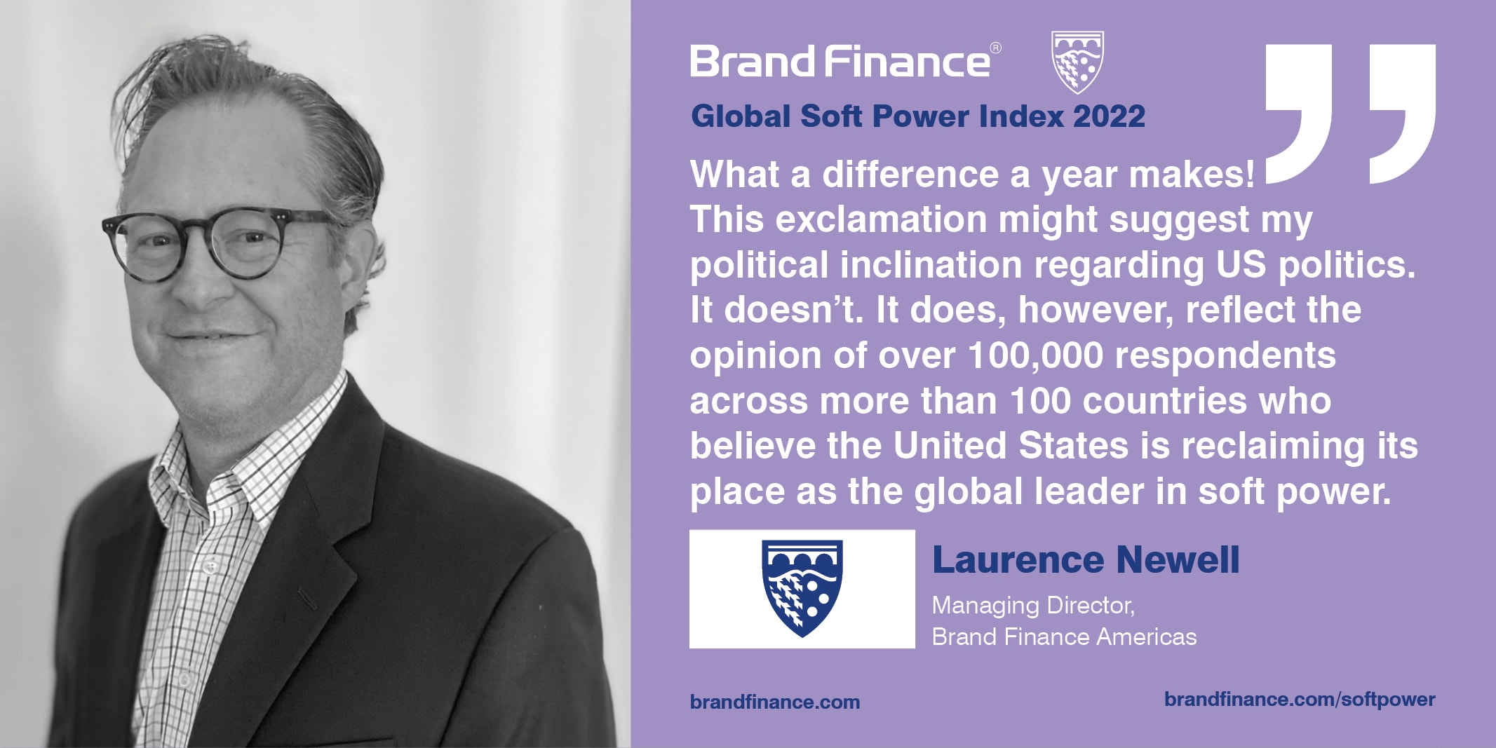 Laurence Newell, Managing Director, Brand Finance Americas