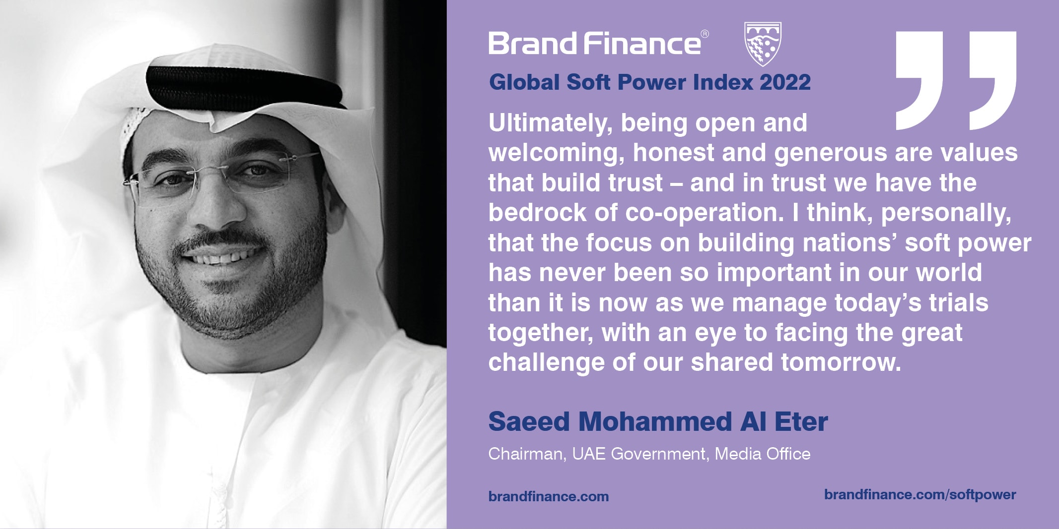 Saeed Mohammed Al Eter, Chairman, UAE Government, Media Office