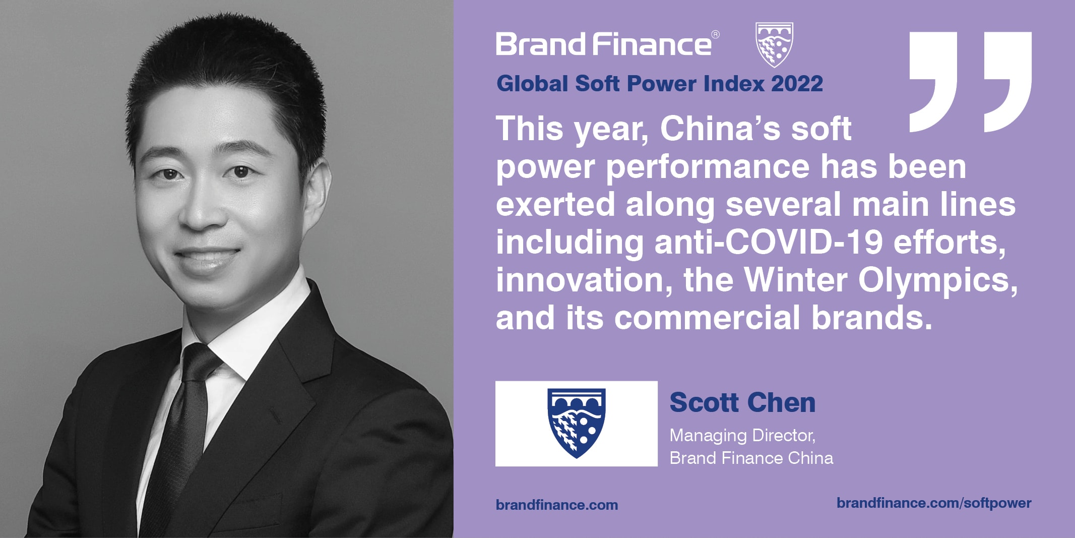 Scott Chen, Managing Director, Brand Finance China