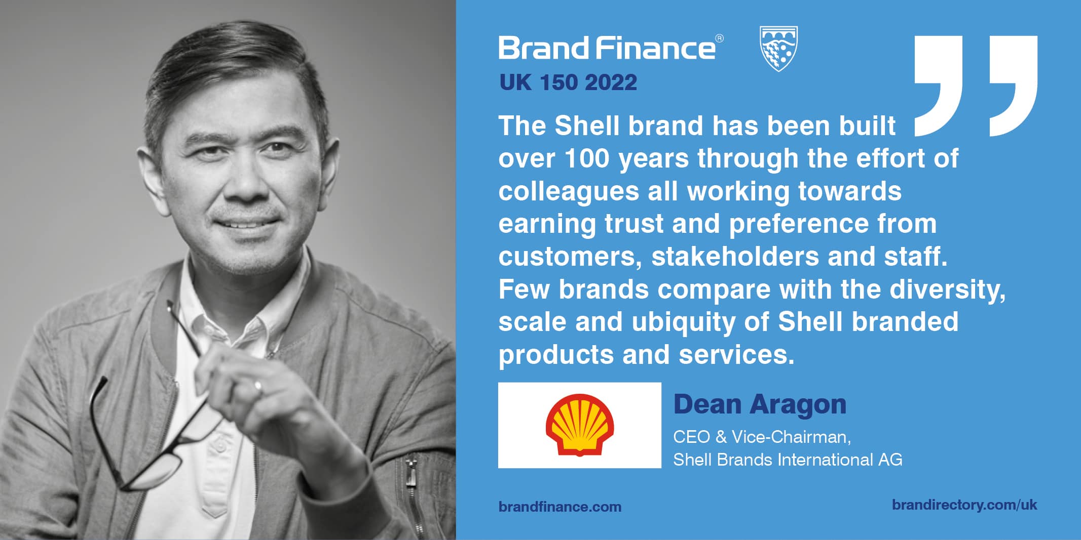 Dean Aragon, CEO, Shell Brands International AG & VP Brand of Shell  